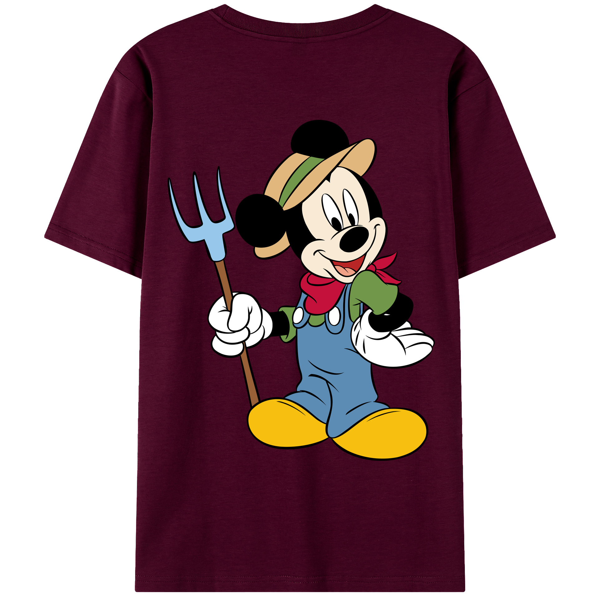 （画像用） ミッキーマウス Mickey Mouse レディース半袖Tシャツ(バックプリント)